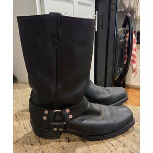 Mens Size 11 Lima Harness Black Square Toe Biker Boot Heel Neo-comp Made in USA
